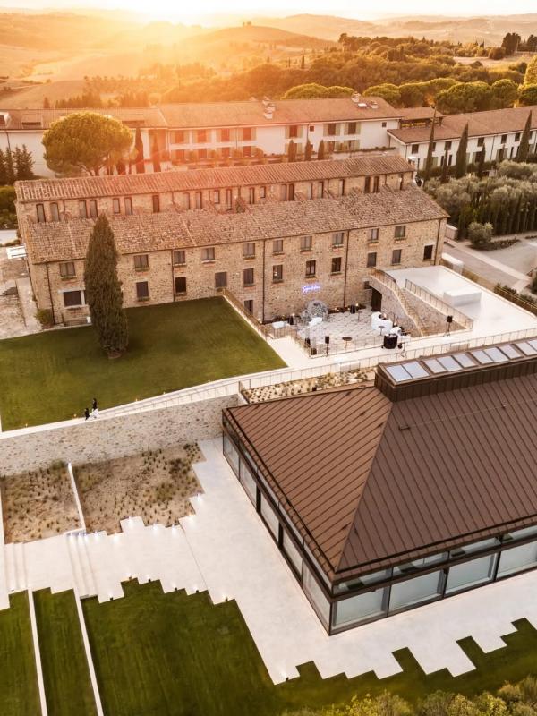 La vue de l'hôtel en Toscane © Castelfalfi