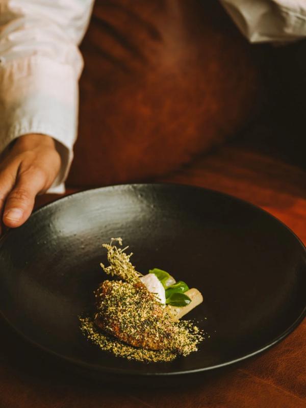 Création du chef au restaurant étoilé Pur' à Paris © Park Hyatt Paris-Vendôme