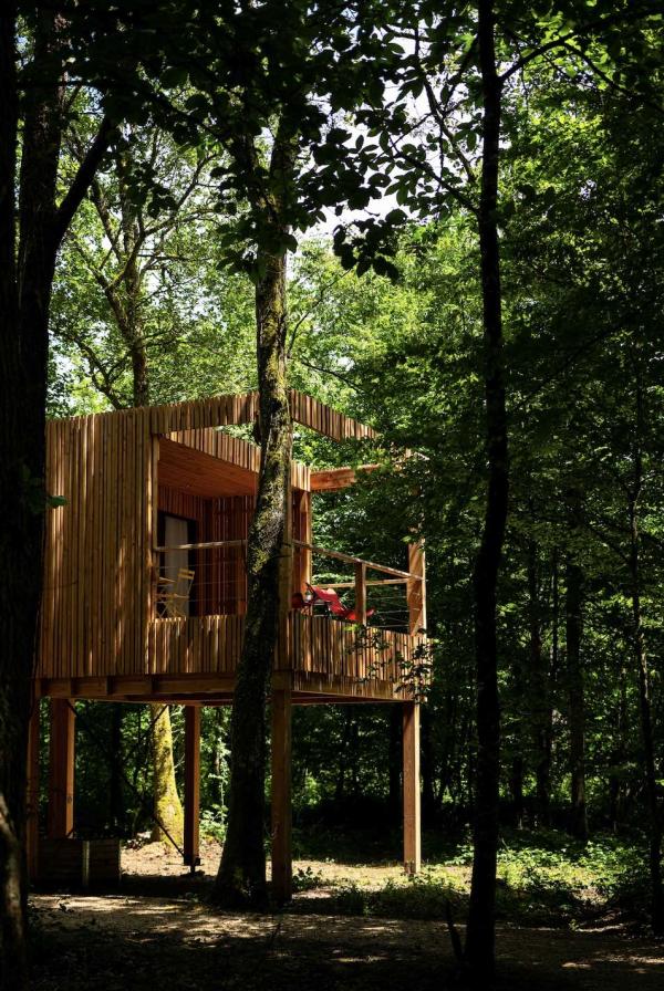 Loire Valley Lodges, un hôtel écoresponsable dans les arbres © Géraldine Martens Loire Valley Lodges, un hôtel écoresponsable dans les arbres © Géraldine Martens