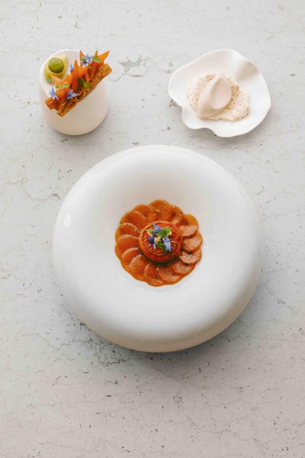 Le restaurant étoilé dans le Luberon Le Feuillée © Le Couvent des Minimes, un hôtel & spa l’Occitane en Provence