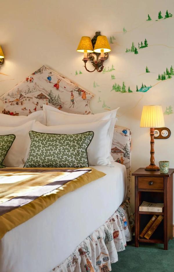 Une chambre de l'hôtel à Megève © Hôtel Saint-Georges