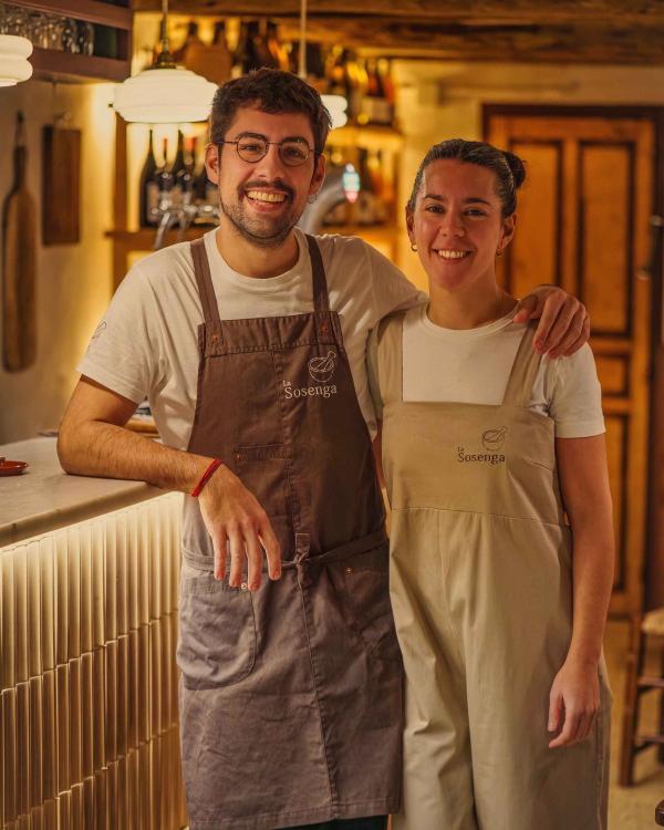 Marc Pérez et Tania Doblas, restaurant La Sosenga à Barcelone © Roger Lleixà Marc Pérez et Tania Doblas, restaurant La Sosenga à Barcelone © Roger Lleixà