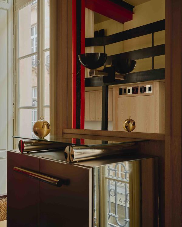 Le style de Necchi Architecture à l'appartement 2 du Projet palais Royal © Pied à Terre | Isabel Bronts