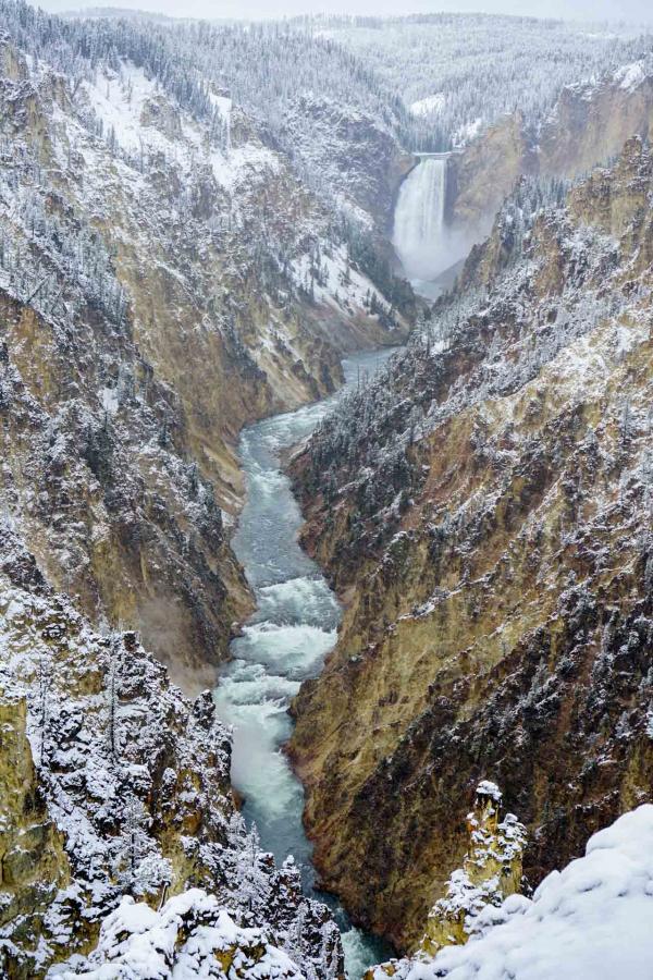 Le Grand Canyon de Yellowstone vu depuis Artist Point (South Rim) © YONDER.fr