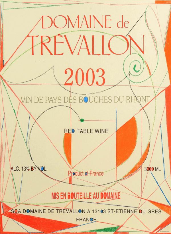 Domaine de Trevallon - étiquette © René Dürrbach 