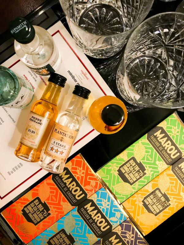 Des produits de qualité dans le minibar © Camille Weyl