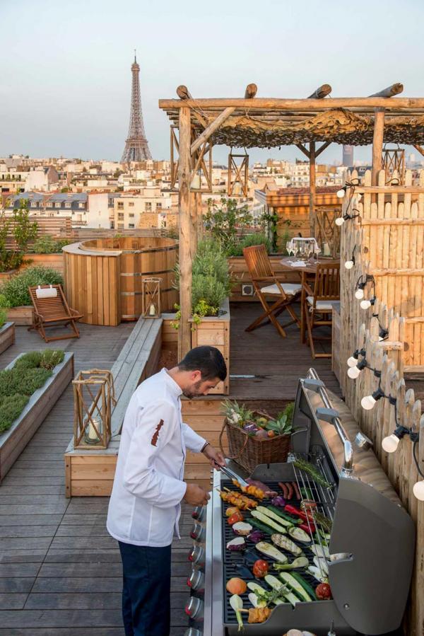 Potager sur le toit du Brach Hôtel Paris © Guillaume de Laubier