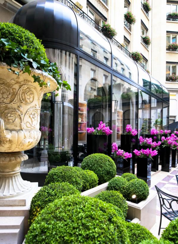 L'Orangerie s'ouvre la Cour de Marbre du Four Seasons George V © Osmany Tavares