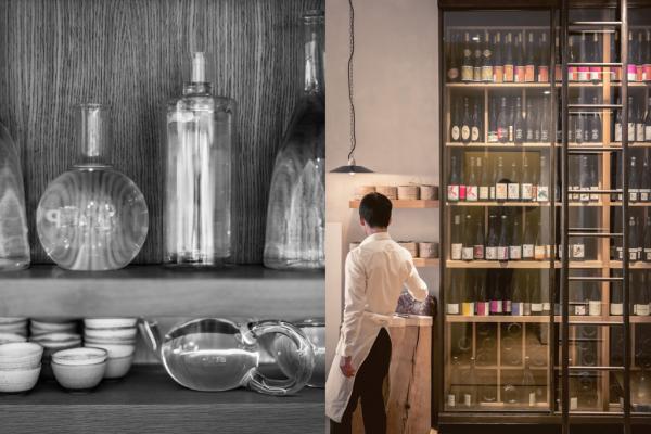 Design contemporain et minimaliste dans le restaurant de la rue Notre-Dames-des-Victoires © Jérôme Galland