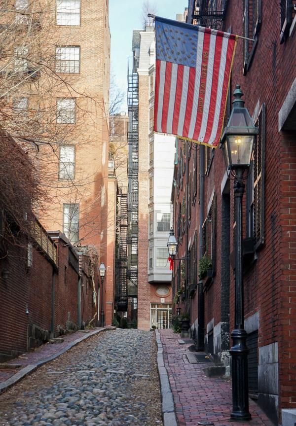 Acorn St, l'une des rues les plus pittoresques du quartier © YONDER.fr