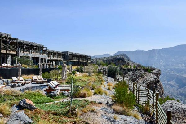 L’emplacement exceptionnel du Alila Jabal Akhdar. © Emmanuel Laveran.