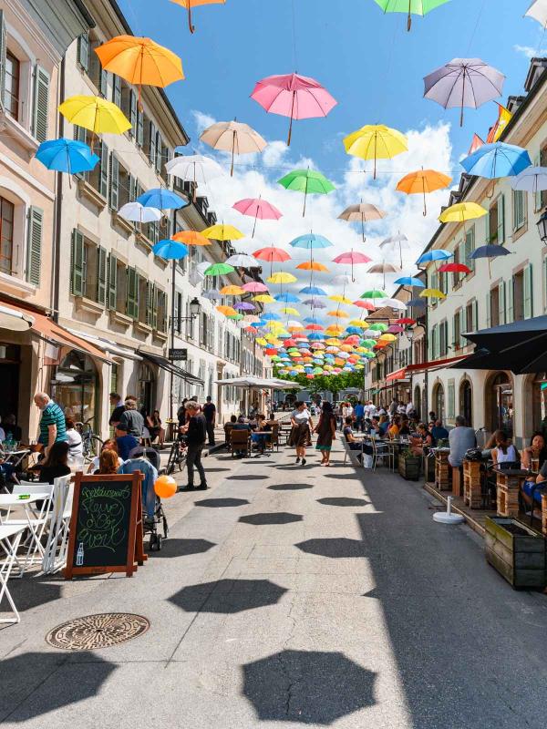 Carouge en été © Genève Tourisme