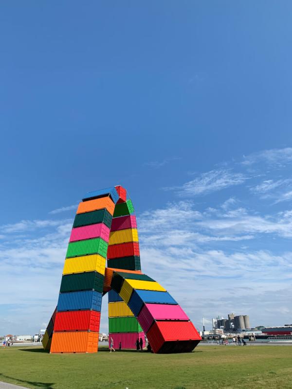 Catène de containers par Vincent Ganivet le havre © Pierre Gunther