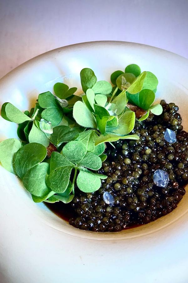 Caviar Kristal Kaviari, yaourt au raifort, garum de bœuf maison © EL|YONDER.fr