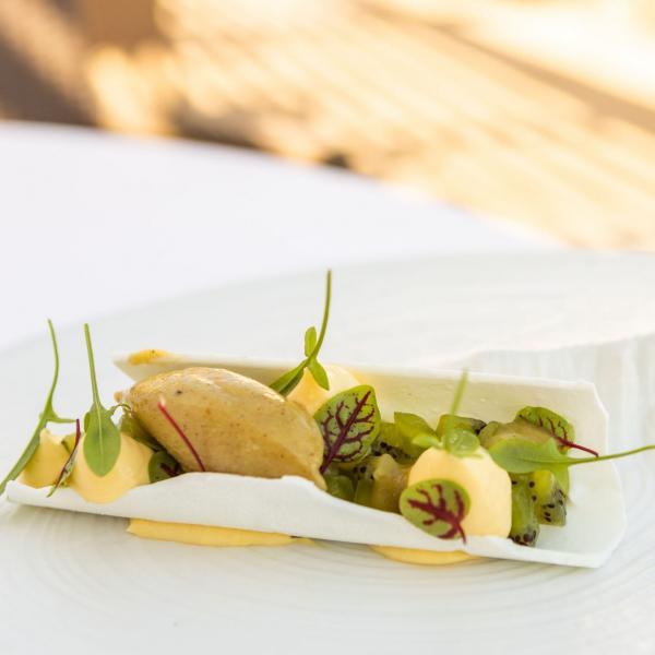 Restaurant Ilura | Kiwi, meringue et crémeux yuzu © DR