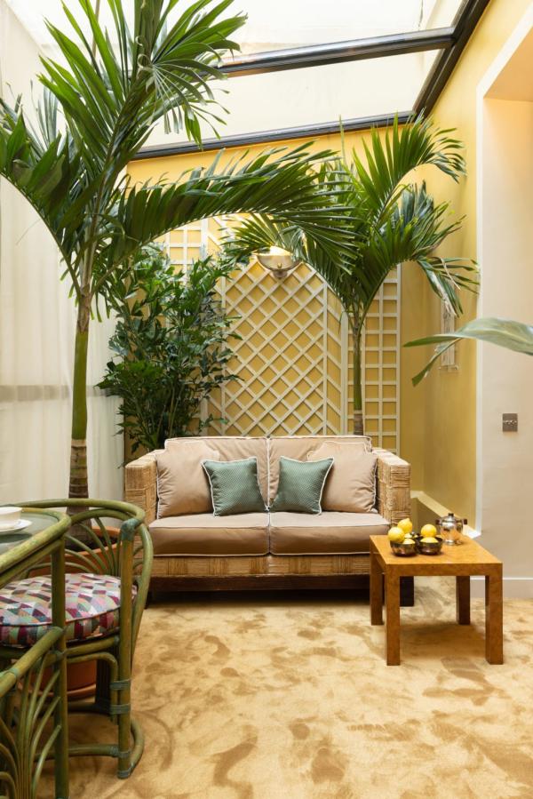 Le jardin d'intérieur de la Suite Cinabre n°1 © ludovicbalay