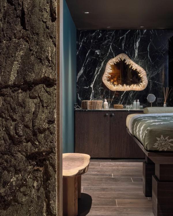 Le spa Pure Altitude de l'hôtel © Lodge Park de Megève