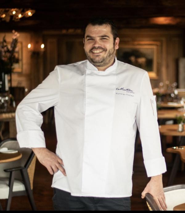 Le chef Matthieu Pouleur, au restaurant gastronomique Les Impressionnistes © DR