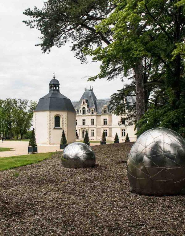 Les œuvres dans le jardin et le colombier © Château de Maubreuil