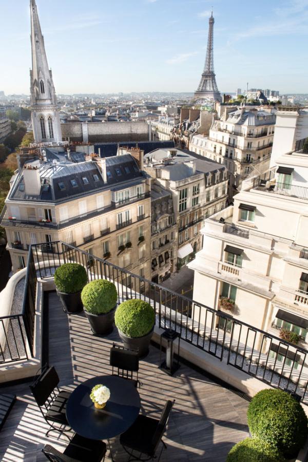 Four Seasons Hotel George V Paris – Vue d'une suite Penthouse © Four Seasons Hotels and Resorts