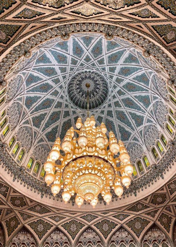 Grande mosquée de Mascate. © Emmanuel Laveran.