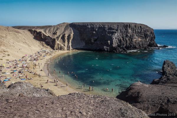 La plage de Papagayo au sud de Lanzarote. Santi MB/flickr CC