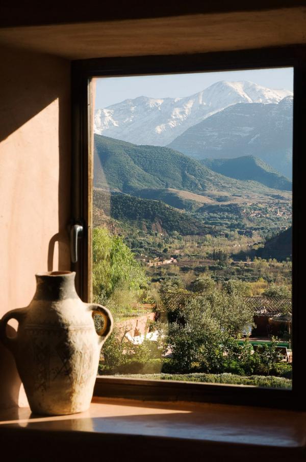 Vue d’une chambre sur la vallée de l’Ourika | © Kasbah Bab Ourika