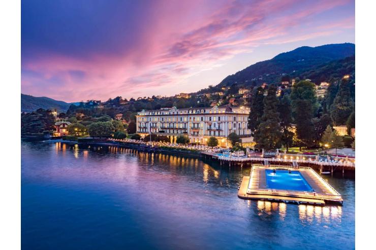 La piscine de la Villa d’Este se prolonge sur le lac de Côme © Villa d'Este