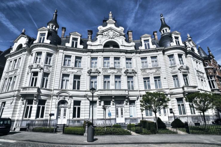 Les façades de Cogels-Osylei dans le quartier Art Nouveau de Zurenborg.