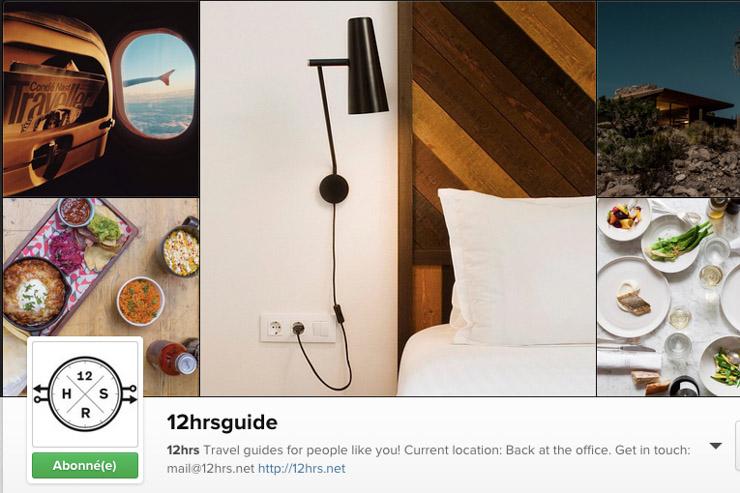 15 comptes Instagram à suivre - 12 hours guide