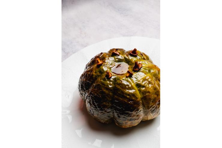 Olivier Caillon de chez Arnaud Nicolas, champion de France du chou farci !