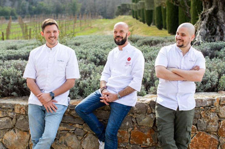 Philippe Colinet, Louis Rameau et Éric Raynal, un dîner à 6 mains à Saint-Tropez