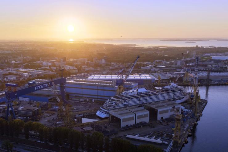 Oceania Sonata : le futur paquebot quitte sa cale sèche avant ses débuts en 2027