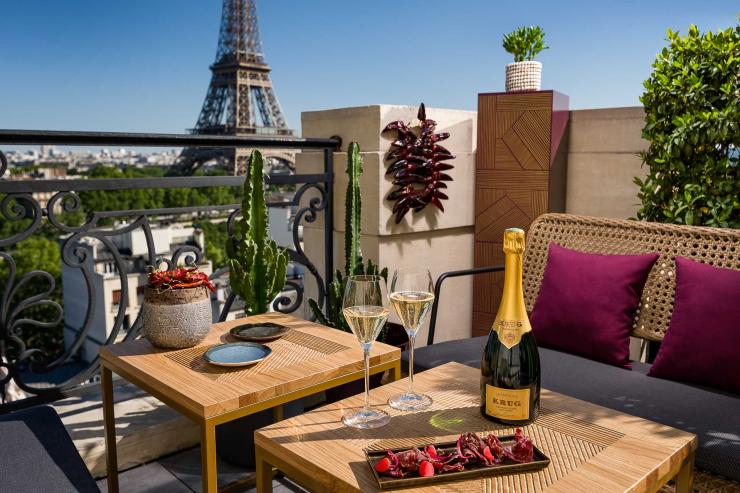 La Terrasse Krug au Shangri-La Paris : champagne !