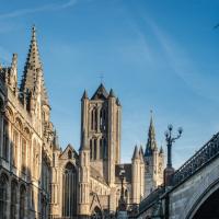 L'une des vues les plus fameuses de Gand depuis le Pont Saint-Michel © VisitGent 