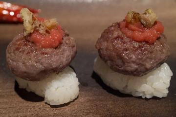 Mini-hamburger Wagyu.