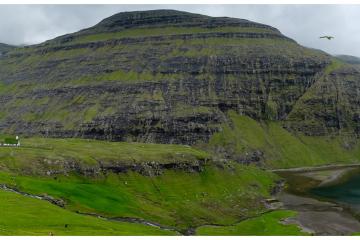 Le site du village de Saksun, magnifique et inquiétant à la fois.