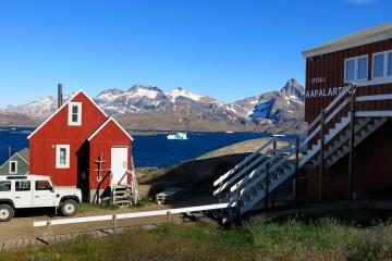 La Red House en été, Tasiiilaq.