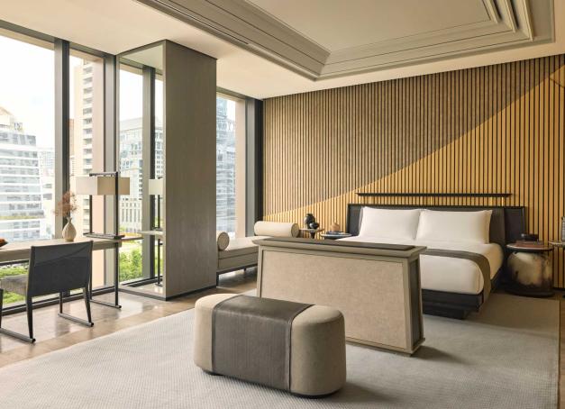 Au printemps prochain, le groupe Aman inaugurera un nouvel écrin installé dans l’oasis secrète du parc Nai Lert à Bangkok. Visite en avant-première de l'hôtel signé Jean-Michel Gathy. 


