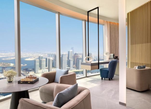 Avec ses 377 mètres, Ciel Dubai Marina détrône le Gevora Hotel et s’impose comme l’hôtel le plus haut du monde. 